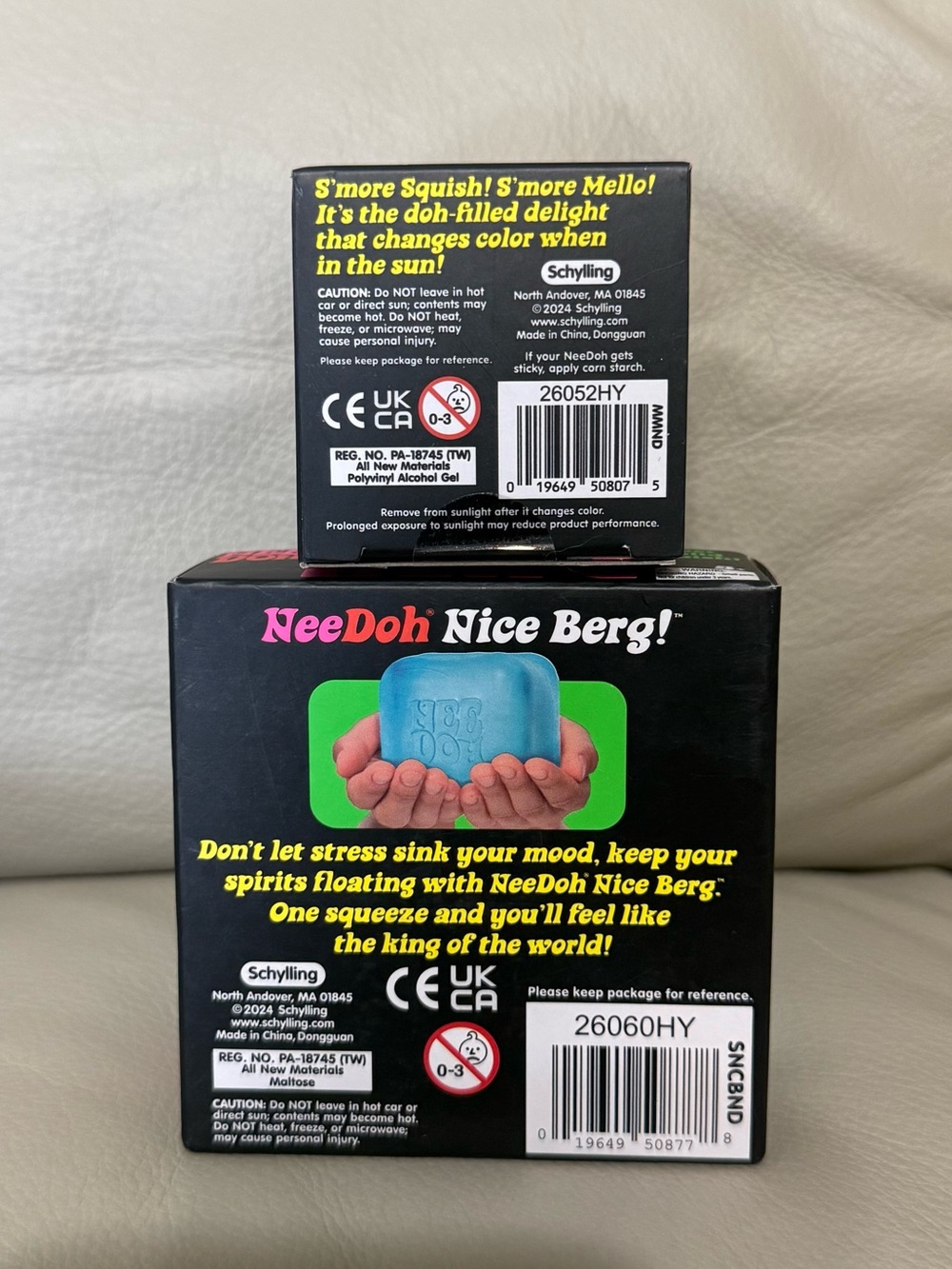 NEW NeeDoh Nice Berg Blue XL Giant & Yellow NeeDoh Mello Mallo Color Change - Picture 4 of 4